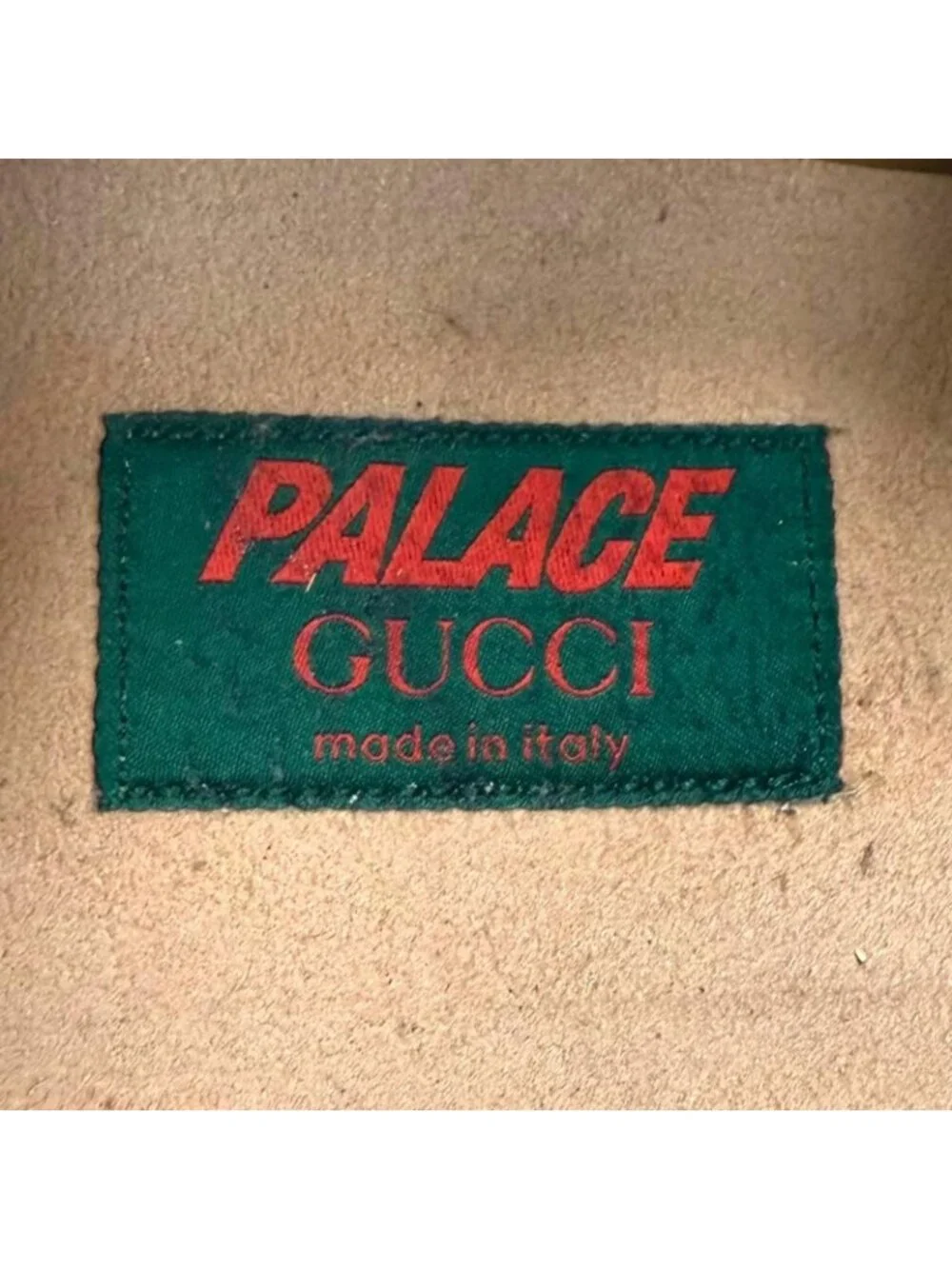 Gucci Palace Web Line GG Supreme Lace-up Low-Top Sneakers Brown Gold